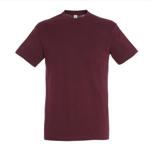 T-Shirt Uomo M/M girocollo Tess. 100% Cotone 150gr Col. Bordeaux