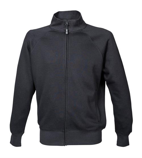 Felpa Uomo zip lunga 80% Cot.20% Pol. Colore Nero