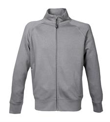 Felpa Uomo zip lunga 80% Cot.20% Pol. Colore Grigio