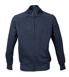 Felpa Uomo zip lunga 80% Cot. 20% Pol. Colore Blu Navy
