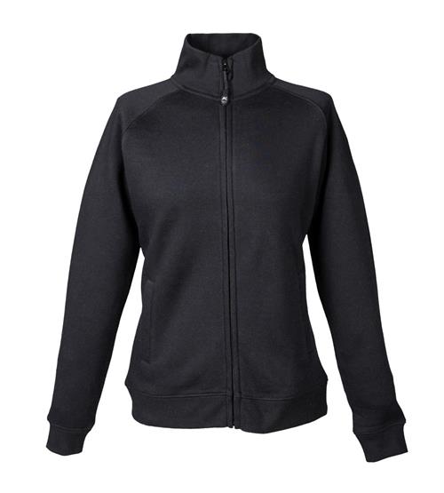 Felpa Donna zip lunga 80 % Cot. 20% Pol. Colore Nero