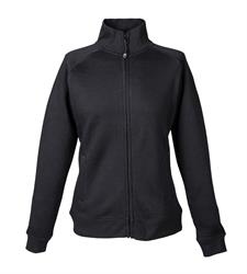 Felpa Donna zip lunga 80 % Cot. 20% Pol. Colore Nero