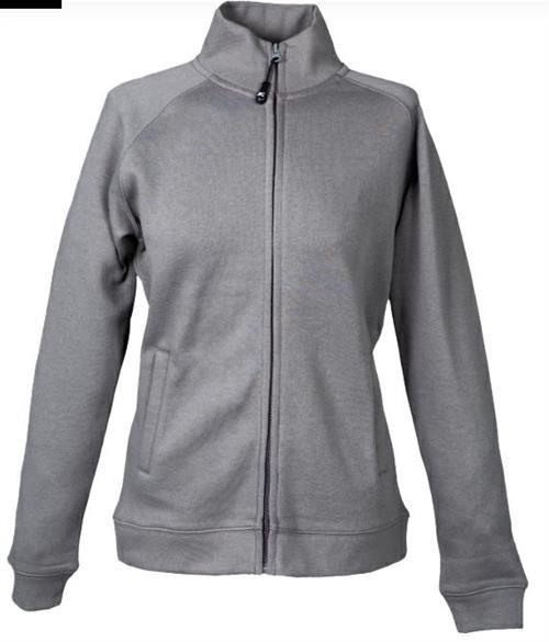 Felpa Donna zip lunga 80 % Cot. 20% Pol. Colore Grigio