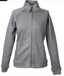 Felpa Donna zip lunga 80 % Cot. 20% Pol. Colore Grigio