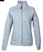 Felpa Donna zip lunga 80 % Cot. 20% Pol. Colore Grigio Melange