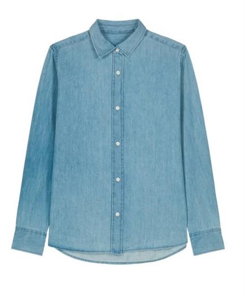 Camicia Uomo Jeans,Collo Button-Down, 100% Cot.Organico, 235grm2