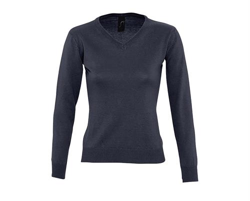 Pullover Donna collo V, Tess.49% cot. 49% acrilico 2% poliammide