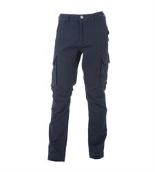 Pantaloni multitasche 98% Cot. 2% Elastan 260gr. Col. Blu Navy