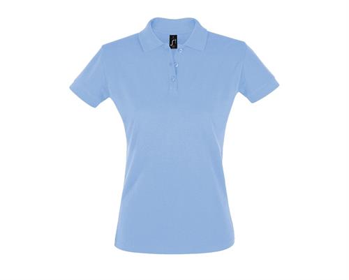 Polo Donna M/M Tess. 100% Cotone 180gr Col. Cielo