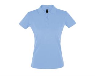 Polo Donna M/M Tess. 100% Cotone 180gr Col. Cielo