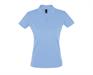 Polo Donna M/M Tess. 100% Cotone 180gr Col. Cielo