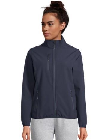 Giacca Donna Soft Shell 3 strati, 270 gr/m2 Col. Blu Abisso