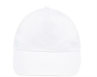 Cappello con frontino, 5 pannelli, 100% Cot. spazzolato leggero