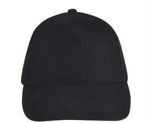 Cappello con frontino, 5 pannelli, 100% Cot. spazzolato leggero
