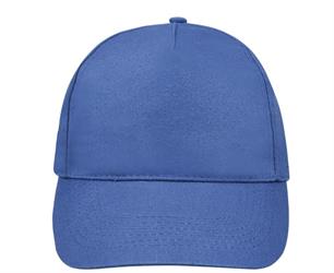 Cappello con frontino, 5 pannelli, 100% Cot. spazzolato leggero