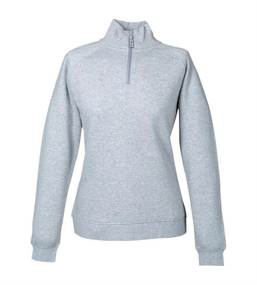 Felpa Donna Collo zip 80% Cot.20% pol.280gr/m2 Colore Grigio Mel