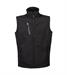 Gilet Uomo Soft Shell 3 strati, impermeabile, 320 gr Col. Nero