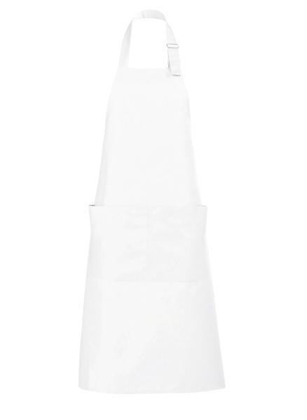 Falda pettorina c/tascone e collo regolabile c/fibbia