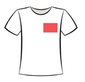 Ricamo a filo Posizione Lato Cuore Misura entro 9 cm (pocket)